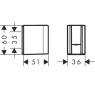 Тримач ручного душу Axor One, хром (45721000) - 2