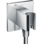 Шлангове з'єднання Axor Fixfit Porter Square з тримачем, хром (36734000) - 1