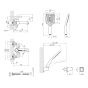 Смеситель для ванны Kroner KRP Essen-SCH060 чёрный (CV024326) - 7