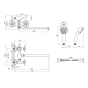 Смеситель для ванны Kroner KRP Royce - C072 (CV029048) - 6