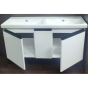 Тумба с умывальником подвесная Veronis Perge 120 White VE-TPERGEW120 Тумба (120х45х54) + зеркало. Цвет: Белый. - 4