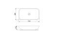 Раковина Newarc Countertop 5019GW 70см (NEWARC5019GW) - 2