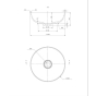 Умивальник Omnires Silk 40x40 white matt (SILKR400BM) - 2