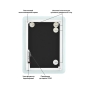 Зеркало с подсветкой LED Global Glass в ванную комнату MR-3 1000х800 - 4