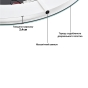 Зеркало с подсветкой LED Global Glass в ванную комнату MR-6 600х1000 - 2