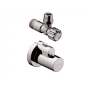 Кутовий вентиль Hansgrohe + кожух, хром 13954000 - 1
