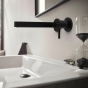 Внешняя часть смесителя для умывальника Hansgrohe Finoris излив 228 мм, черный матовый 76050670 - 3