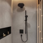Тримач верхнього душу Hansgrohe Pulsify зі стіни, чорний матовий 24149670 - 2
