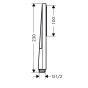 Ручний душ Hansgrohe Pulsify E 100х25 мм, чорний матовий 24320670 - 4