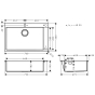 Кухонна мийка Hansgrohe S71 740х480 мм, вбудована 43302800 - 3