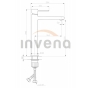 Смеситель для умывальника Invena Glamour высокий BU-02-W09 - 3