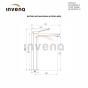 Смеситель для умывальника Invena Neri высокий BU-01-W14 - 2