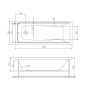 Каркас для ванни 150х70 см W90A-150-070W-R AM.PM Gem - 2