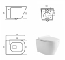 Унітаз підвісний Devit UP 3020120 Clean Pro з сидінням soft-close, quick-fix (413621) - 2