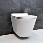Унітаз підвісний Dusel AREZ DWHT10210230R із сидінням Slim Soft-Close (DUS802301) - 4