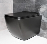 Унитаз подвесной Dusel CUBIS Black Matt DWHT10201030RB с сиденьем Slim Soft-Close (DUS810302) - 4