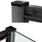 Душова кабіна Dusel EF-182B Black Matt 90x90x190 (DUS518291) - 7
