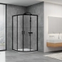 Душова кабіна Dusel EF-182B Black Matt 100x100x190 (DUS518211) - 1