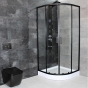 Душова кабіна Dusel EF-182B Black Matt 100x100x190 (DUS518211) - 2
