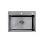 Кухонна мийка з нержавіючої сталі Kroner KRP PVD Schwarze-5843HM (CV022794) - 1
