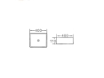Раковина Newarc Aqua 9440W 40см біла (NEWARC9440W) - 4