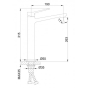 Смеситель для умывальника Frap F1061-2 - 6