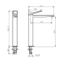 Смеситель для раковины высокий Devit Up 81X11120 (413675) - 2