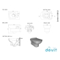 Унітаз підвісний Devit Comfort NEW 3120123 з сидінням slim, soft-close (356475) - 2