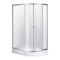 Душевая кабина Sansa S120-80/15 L, 120*80*(15) 197, рама сатин, стекло фабрик (261-S120-80/15 L) - 1