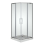 Душевая кабина Sansa Prima SP-90/15, 90*90*(12) 210, рама хром, стекло прозрачное (350-SP-90S/15) - 1
