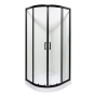 Душевая кабина MIRA black 90x90x205 мелкий поддон - 1