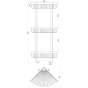 Полка TOPAZ 4115-3 тройная угловая 9694900304195850 - 3