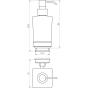 Дозатор жидкого мыла TOPAZ TKB 9933A-BL черный 9694900304195885 - 2