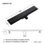 Душовий трап GAPPO G88007-36, 70х800 - 8