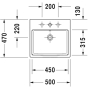 Умывальник Duravit Vero Air 50x47 см 2350500000 - 2