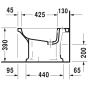 Биде напольное Duravit 1930 355х600 мм 0267100000 - 3