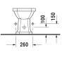Биде напольное Duravit 1930 355х600 мм 0267100000 - 4