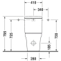 Бачок для унітазу Duravit P3 Comforts 410х170 мм 0937100005 - 2