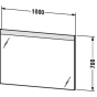Дзеркало з підсвічуванням Duravit Light and Mirror 1000Х700 мм LM783700000 - 2