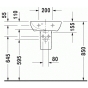 Напівп'єдестал Duravit Me by Starck 0858410000 - 2