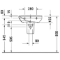 Напівп'єдестал Duravit P3 Comforts 0858370000 - 2