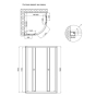 Душова кабіна Lidz Latwa 80x80 LLSC8080SATLOWGR2 - 2