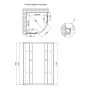 Душевая кабина Lidz Latwa 90x90 LLSC9090SATMIDFR2 - 2