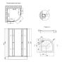 Душевая кабина Lidz Latwa SC90x90 LLSC9090SATLOWFR2SET - 2