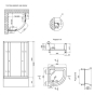 Душова кабіна Lidz Latwa 80x80 LLSC8080SATHIGHFR2SET - 2