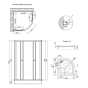 Душова кабіна Lidz Latwa 80x80 LLSC8080SATLOWFR2SET - 2