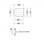 Сидіння для унітазу Duravit ME by Starck з мікроліфтом Soft Close 0020090000 - 2
