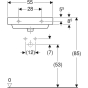 Умивальник Geberit Smyle Square 500.259.01.1 - 4