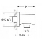 Шланговое подключение Grohe Rainshower 27057GL0 - 2