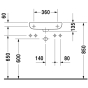Умывальник Duravit D-code 07065000092 - 3
